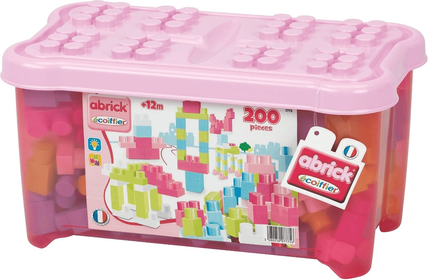 Ecoiffier Baril 200 pièces rose
