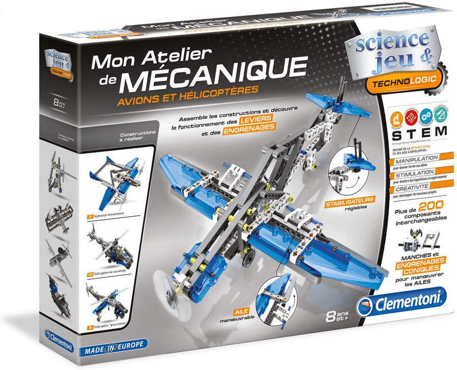 Clementoni Mon atelier mécanique - Avions et hélicoptères