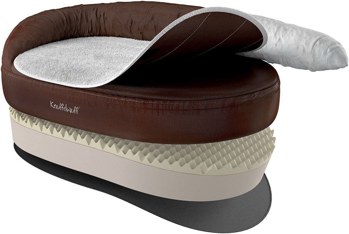 Knuffelwuff Lit pour chien Jessy Brown 135x85x32cm Knuffelwuff Lit pour chien Jessy Brown 135x85x32cm