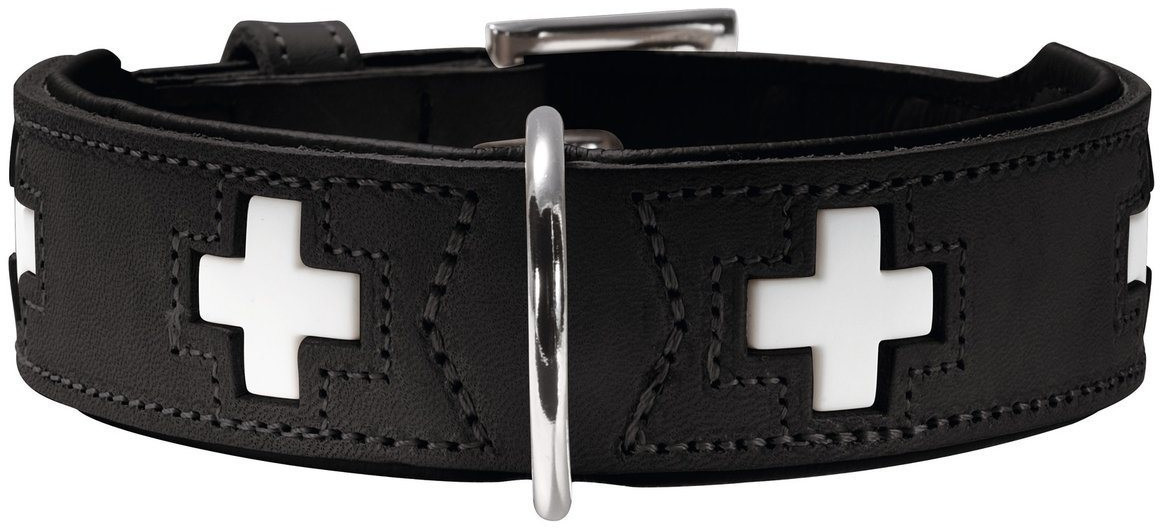 HUNTER Collier pour chien Swiss 50 39mm/35-43cm black HUNTER Collier pour chien Swiss 50 39mm/35-43cm black