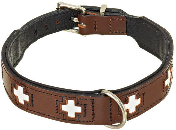 HUNTER Collier pour chien Swiss 60 39mm/47-54cm brown/black HUNTER Collier pour chien Swiss 60 39mm/47-54cm brown/black