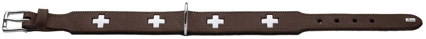 HUNTER Collier pour chien Swiss 60 39mm/47-54cm brown/black HUNTER Collier pour chien Swiss 60 39mm/47-54cm brown/black