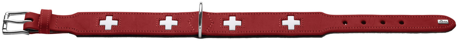 HUNTER Collier pour chien Swiss 65 39mm/51-58.5cm red/black HUNTER Collier pour chien Swiss 65 39mm/51-58.5cm red/black