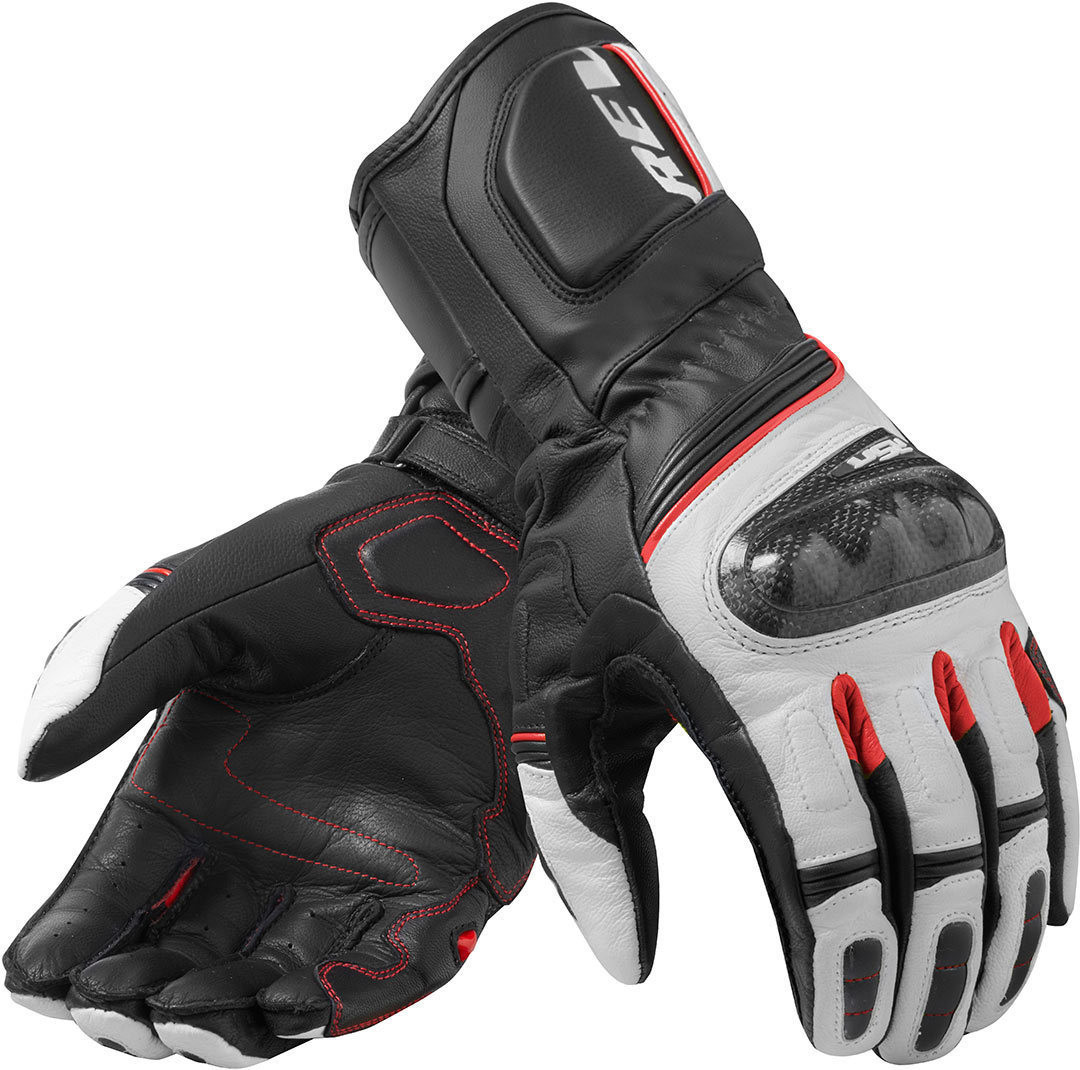 REV'IT! Gants RSR 3 blanc/rouge