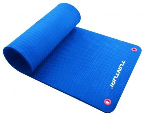 Tunturi Tapis de pilates 180 x 60 cm bleu