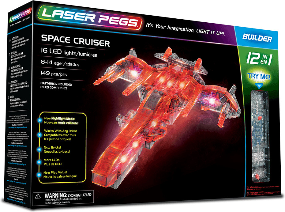 Laser Pegs Space Cruiser 12 en 1