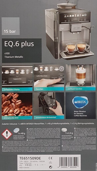 Siemens EQ.6 plus s100 TE651509DE, Bild 13