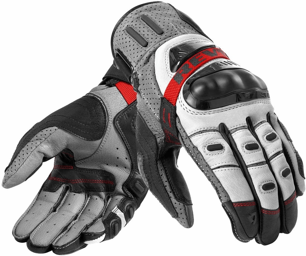 REV'IT! Gants Cayenne Pro blanc/rouge