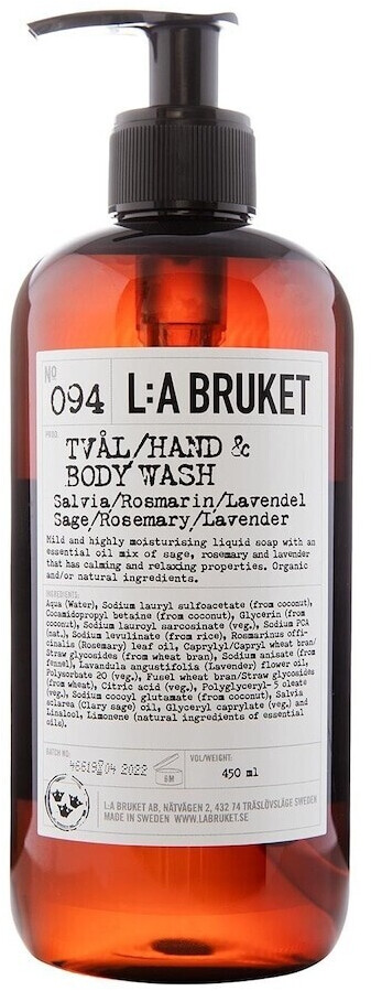 L:A Bruket Sage Rosemary Lavender No. 94 Soap (450 ml)