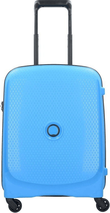 Delsey Belmont 4 Wheel Trolley 55 cm Slim Line metallic blue