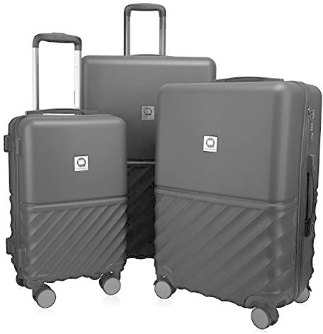 Hauptstadtkoffer Boxi 4 Wheel Trolley Set 55/65/75 cm black