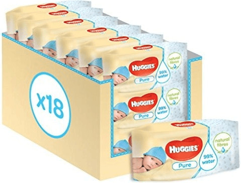 Huggies Baby Pure Wipes (18 x 56 pk.)