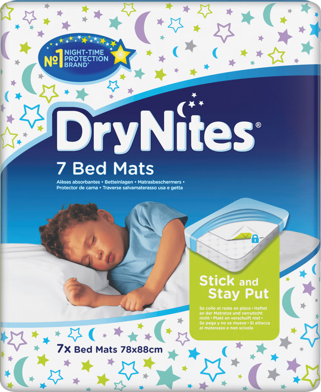 Huggies DryNites Bed Mats Traversine assorbenti proteggi materasso 7 pz -  Bimbostore