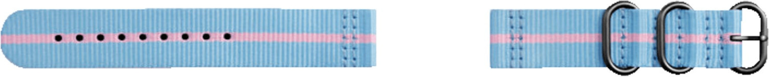 Strap Studio Bracelet Nato Samsung Gear Sport bleu ciel/rose