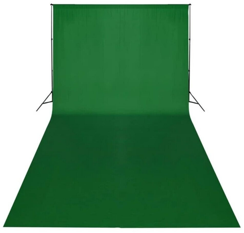 VidaXL Photo Background Fabric 6 x 3 m uni green