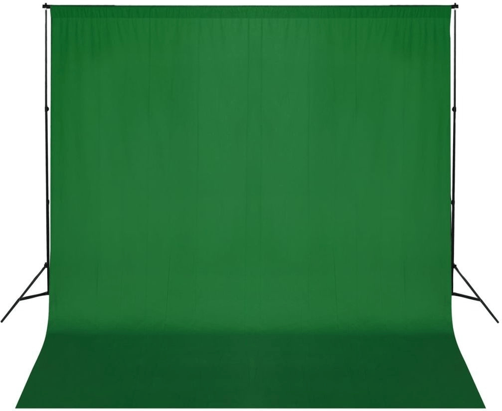VidaXL Background Set with Fabric 600 x 300 cm green