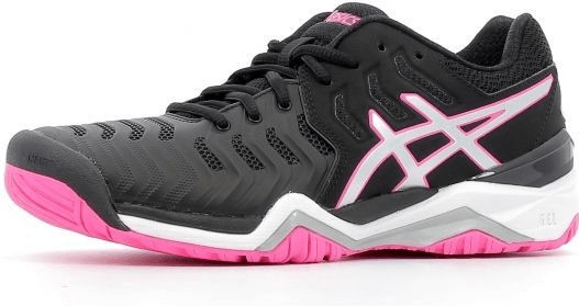Asics Gel-Resolution 7 femmes black/silver/hot pink