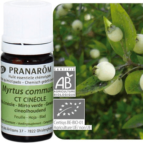 Pranarôm Huile essentielle myrthe à cinéole (5 ml)