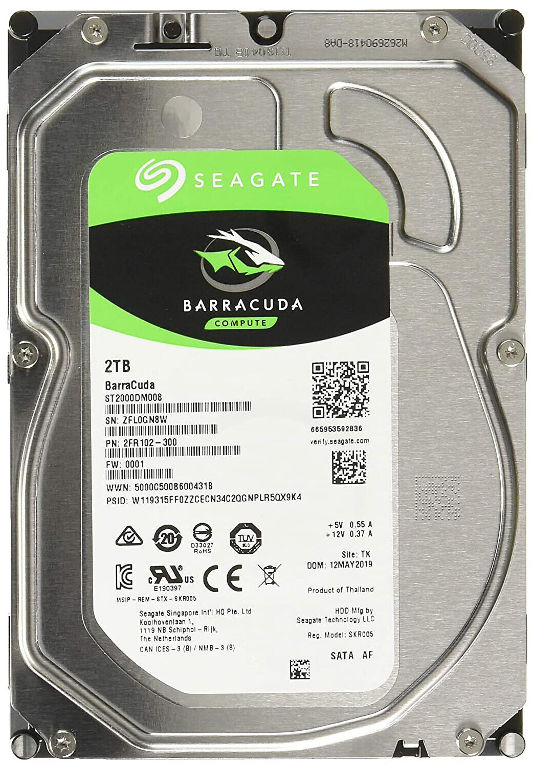 Vente flash sur un gros disque dur Seagate BarraCuda de 2 To