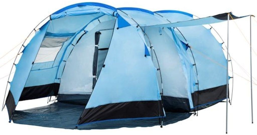 CampFeuer Tunnel Tent 4 (1018, bleu)