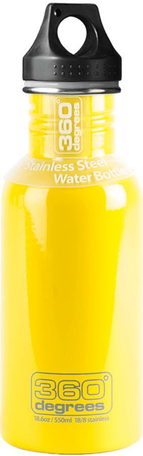 360° Degrees Stainless Bottle 0.55L Yellow