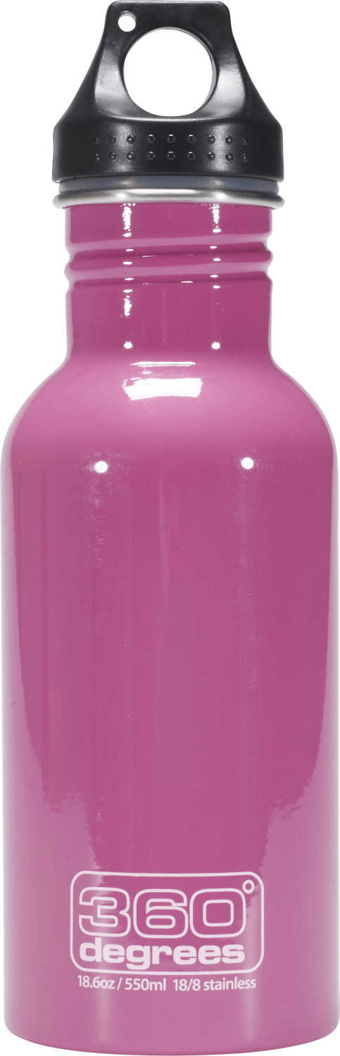 360° Degrees Stainless Bottle 0.55L Pink