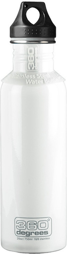 360° Degrees Stainless Bottle 0.75L White