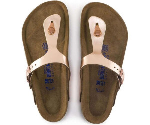 Birkenstock Gizeh Birko Flor Softfoodbed metallic copper au