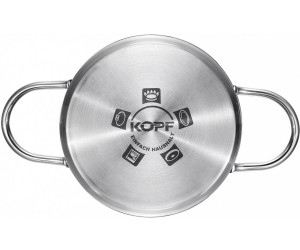 KOPF Fleischtopf Josie 20cm Edelstahl mit Glasdeckel Induktion Kochtopf