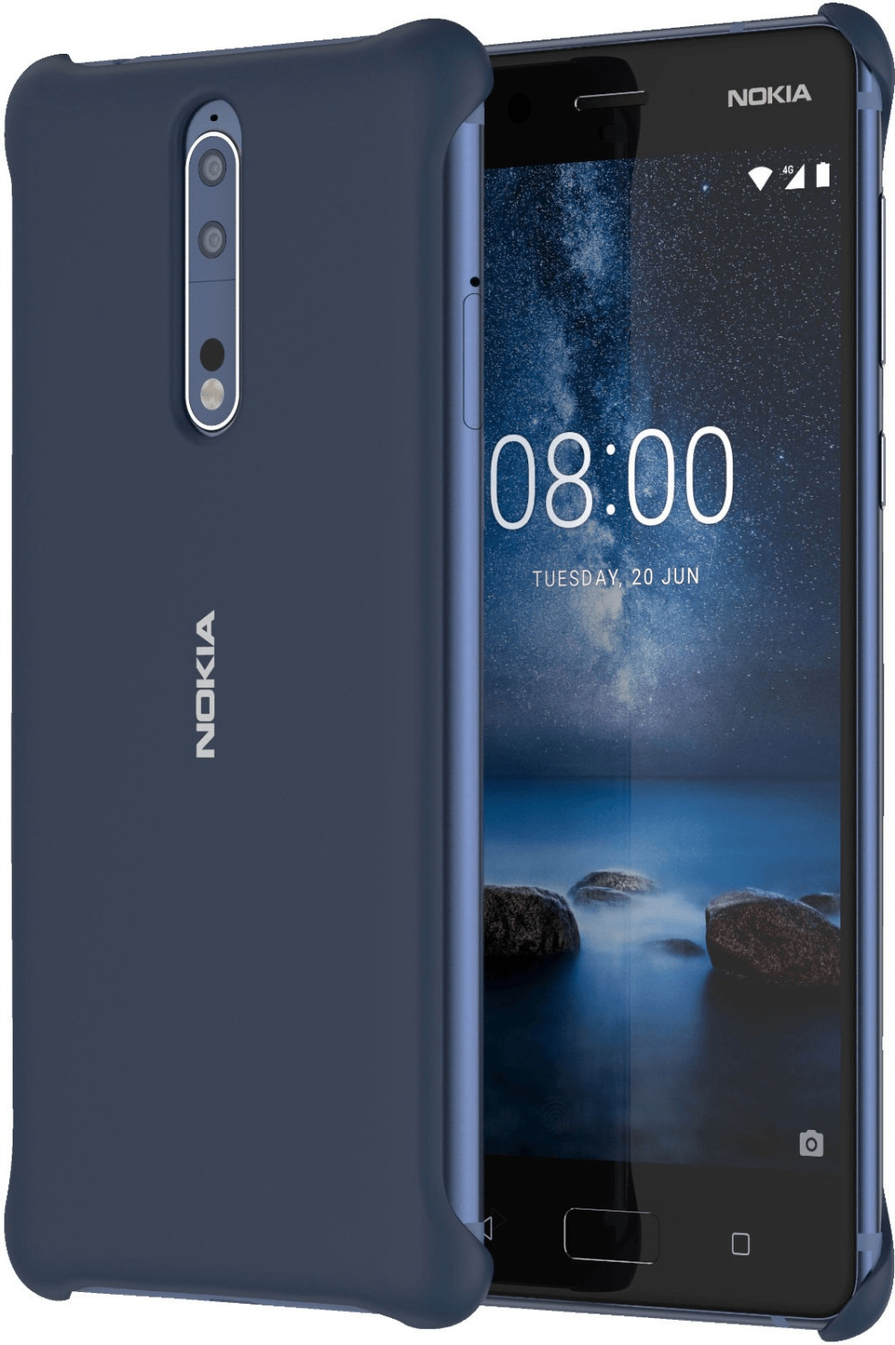 Nokia Soft Touch Case CC-801 (Nokia 8) blue
