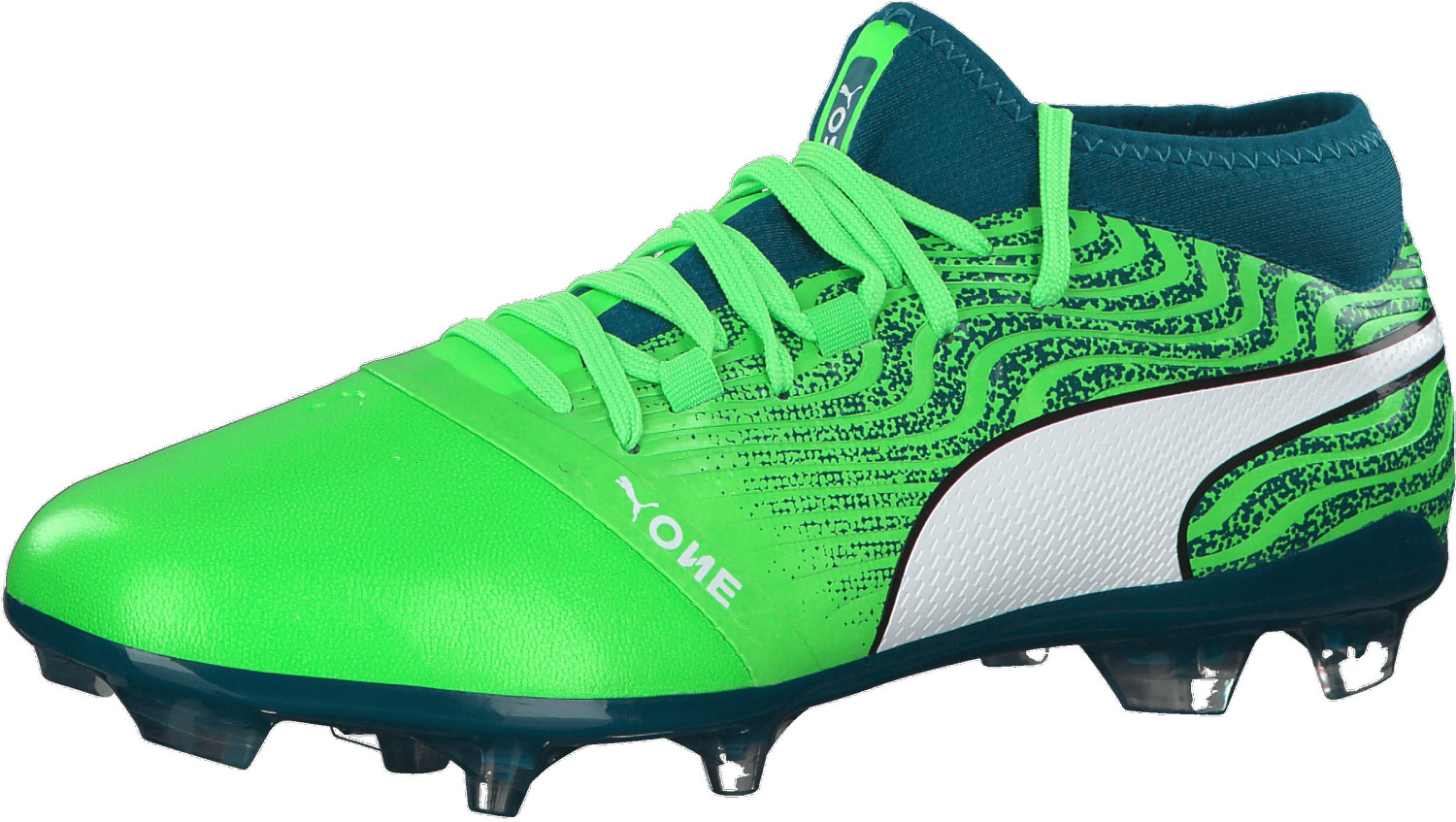 Puma ONE 18.2 FG green/white/deep lagoon