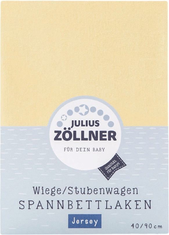 Julius Zöllner Span Bedsheet for Cradles Jersey 90x40cm banana