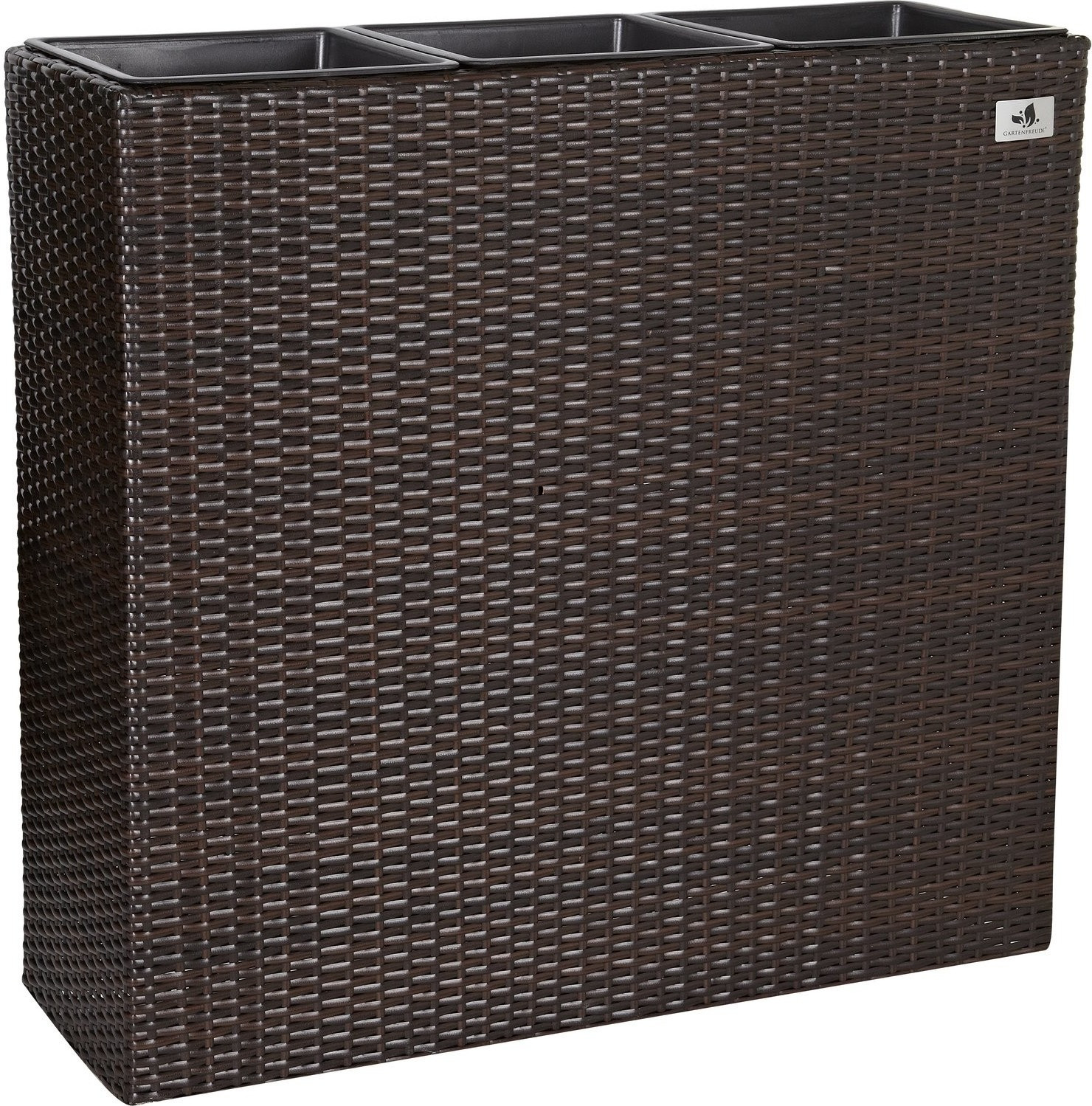 Gartenfreude room divider planter 76x26x73cm brown