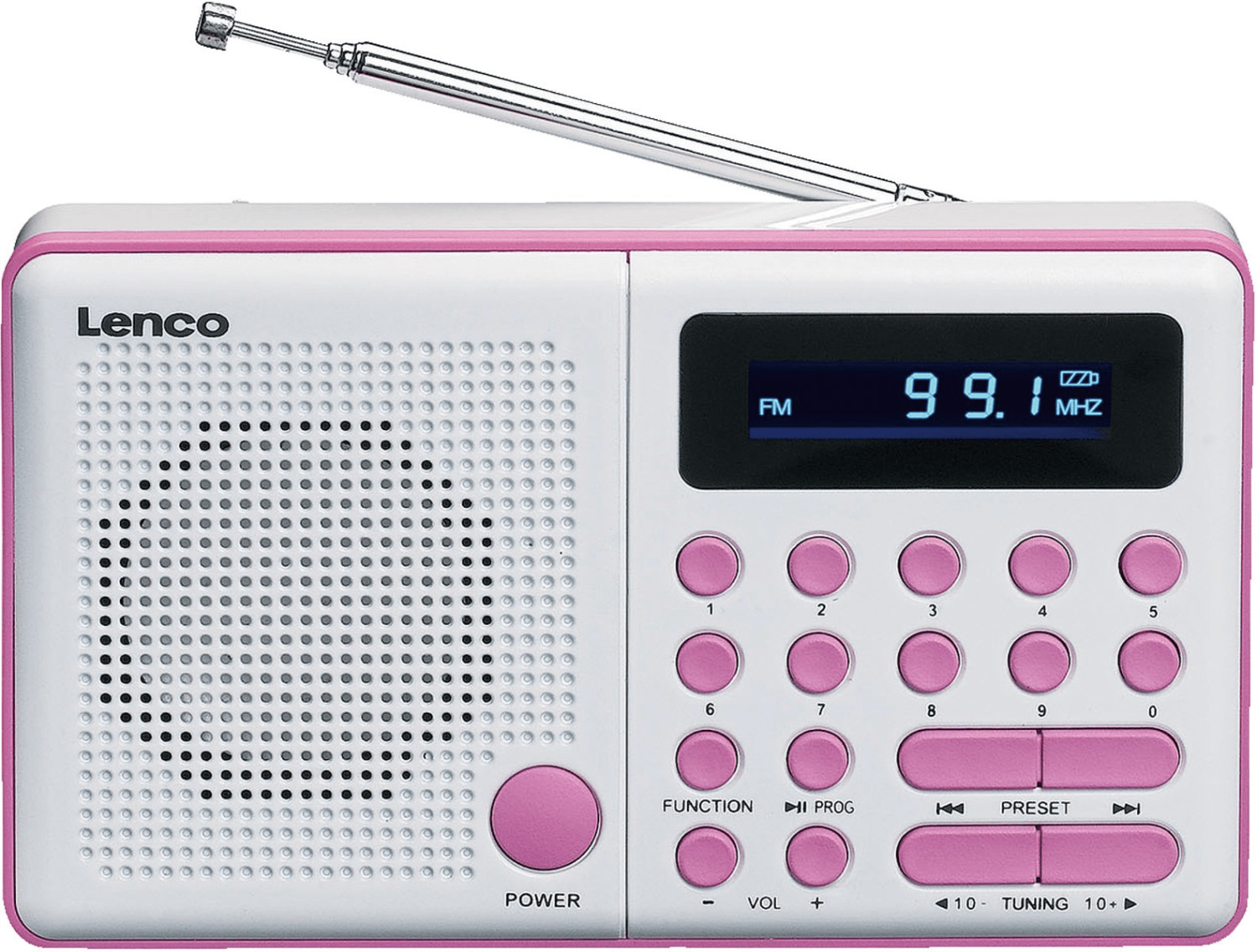 Lenco MPR-034 white/pink