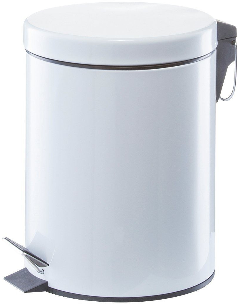 Zeller Pedal Bin 5 L white