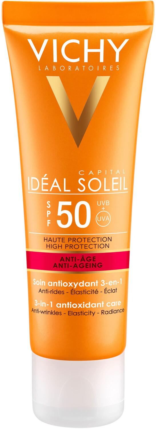 Vichy Ideal Soleil soin anti-âge antioxydant 3-en-1 SPF 50 (50 ml)