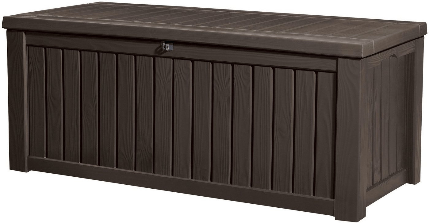 Keter Rockwood Coffre de jardin en plastique espresso-brown