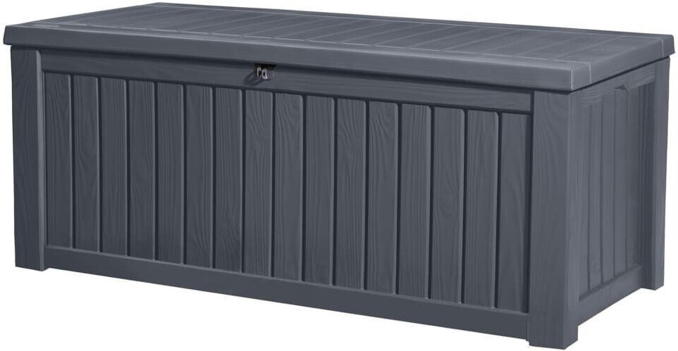 Keter Rockwood Coffre de jardin en plastique anthracite
