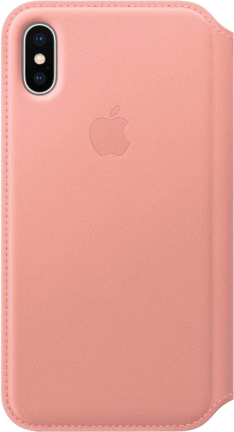 Apple Étui folio cuir (iPhone X) rose doux