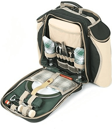 Greenfield Collection Super Deluxe 2 Personen Picknick Backpack green