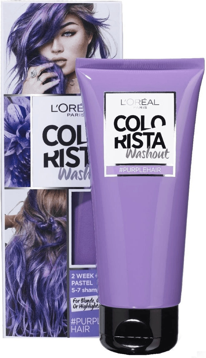 L'Oréal Paris Colorista Washout Pastel cheveux blonds - Purple Hair