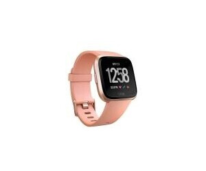 fitbit versa rose gold white