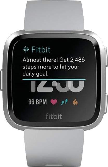 Fitbit versa hot sale silver aluminum