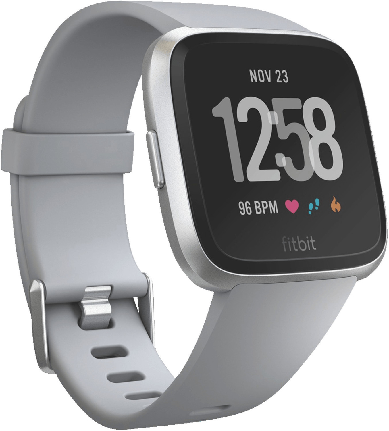 Fitbit versa shop silver aluminum