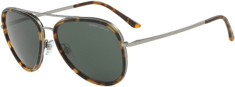Giorgio Armani AR6039 314771 (matte gunmetal-matte yellow havana/grey green)