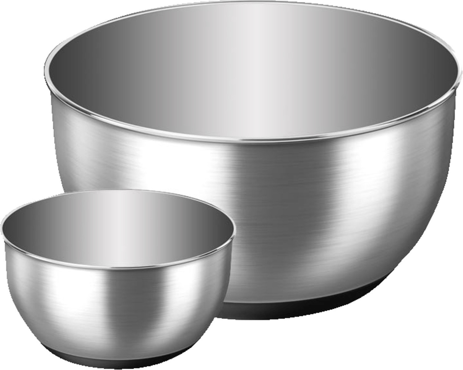 Emsa Accenta Salad Bowl-Set 2-pieces stainless steel