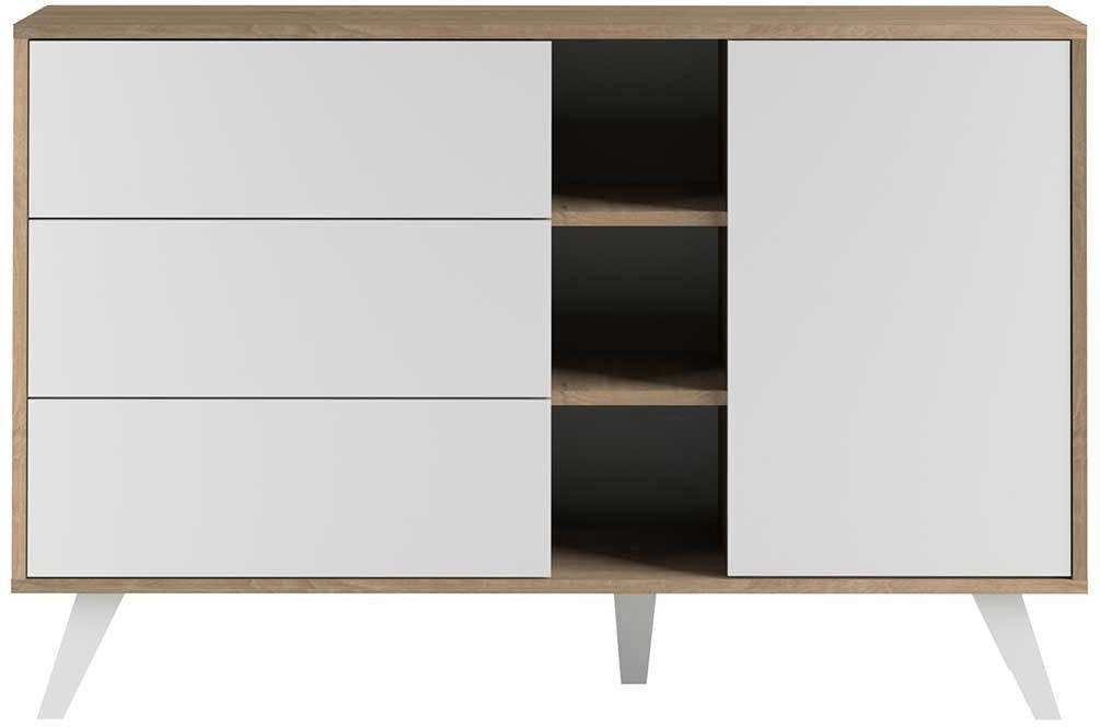 Symbiosis Buffet Prism chêne/blanc