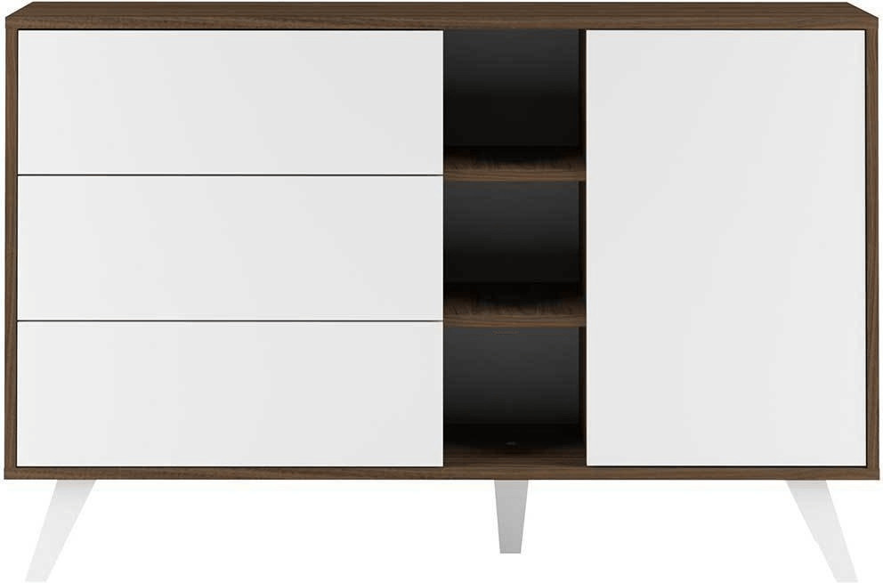 Symbiosis Buffet Prism noyer/blanc