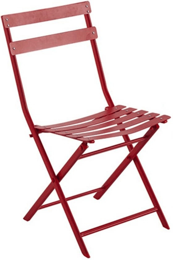 Hespéride Lot de 4 chaises pliantes Greensboro Groseille