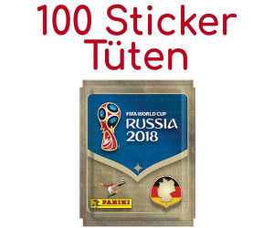 Panini WM 2018 Russia World Cup Sticker 2 x Megapack je 100 Tüten Sammelalbum 